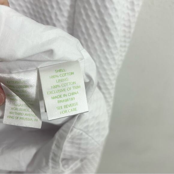 Lilly Pulitzer Suzette Shift Dress White Resort Gold Embroidery Sheath Mini sz 2 - Picture 10 of 14